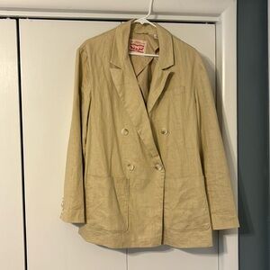 Oversized Linen Blend Blazer